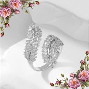 Cubic‎ Zirconia Cuff Open Ring